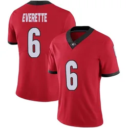Women's Nike Daylen Everette Georgia Bulldogs Limited Red Football Jersey