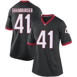Women's Nike Denton Shamburger Georgia Bulldogs Game Black Football College Jersey