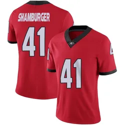 Women's Nike Denton Shamburger Georgia Bulldogs Limited Red Football Jersey