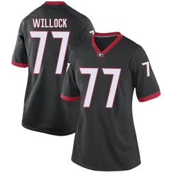 Women's Nike Devin Willock Georgia Bulldogs Game Black Football College Jersey