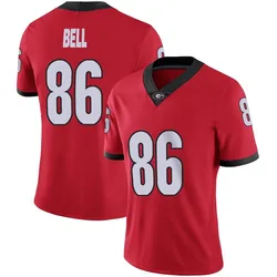 Women's Nike Dillon Bell Georgia Bulldogs Limited Red Football Jersey