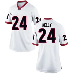 Women's Nike Dominick Kelly Georgia Bulldogs Replica White Football College Jersey