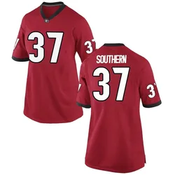 Women's Nike Drew Southern Georgia Bulldogs Replica Red Football College Jersey