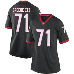 Women's Nike Earnest Greene III Georgia Bulldogs Replica Green Black Football College Jersey