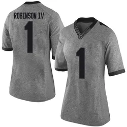 Women's Nike Ellis Robinson IV Georgia Bulldogs Limited Gray Football College Jersey