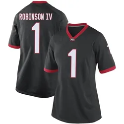 Women's Nike Ellis Robinson IV Georgia Bulldogs Replica Black Football College Jersey