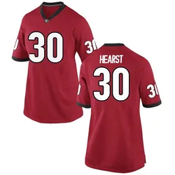 Women's Nike Gannon Hearst Georgia Bulldogs Game Red Football College Jersey