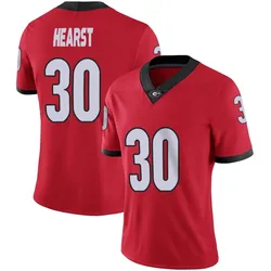 Women's Nike Gannon Hearst Georgia Bulldogs Limited Red Football Jersey
