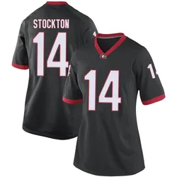 Women's Nike Gunner Stockton Georgia Bulldogs Replica Black Football College Jersey