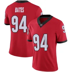 Women's Nike Henry Bates Georgia Bulldogs Limited Red Football Jersey