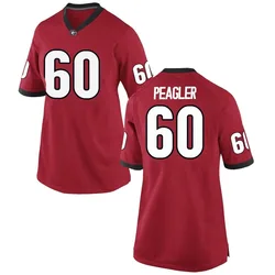 Women's Nike Henry Peagler Georgia Bulldogs Replica Red Football College Jersey