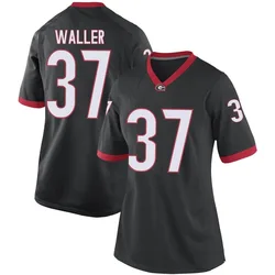 Women's Nike Henry Waller Georgia Bulldogs Replica Black Football College Jersey