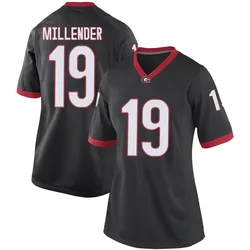 Women's Nike Hezekiah Millender Georgia Bulldogs Game Black Football College Jersey