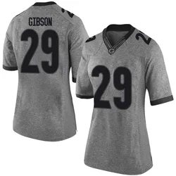 Women's Nike Isaiah Gibson Georgia Bulldogs Limited Gray Football College Jersey