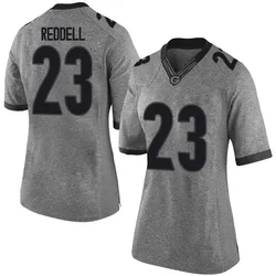 Women's Nike Jaden Reddell Georgia Bulldogs Limited Red Gray Football College Jersey