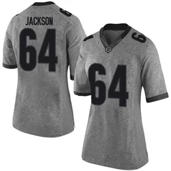 Women's Nike Jahzare Jackson Georgia Bulldogs Limited Gray Football College Jersey