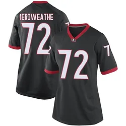 Women's Nike Jamal Meriweather Georgia Bulldogs Game Black Football College Jersey