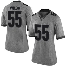 Women's Nike Jared Wilson Georgia Bulldogs Limited Gray Football College Jersey