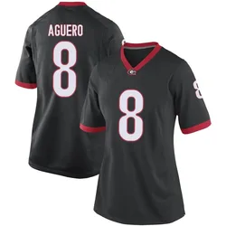 Women's Nike Joenel Aguero Georgia Bulldogs Replica Black Football College Jersey