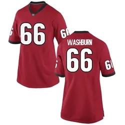 Women's Nike Jonathan Washburn Georgia Bulldogs Game Red Football College Jersey