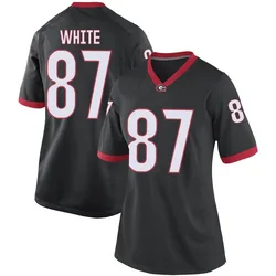 Women's Nike Jordan White Georgia Bulldogs Game White Black Football College Jersey