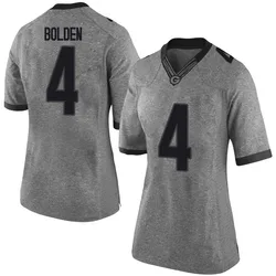 Women's Nike KJ Bolden Georgia Bulldogs Limited Gray Football College Jersey