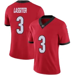 Women's Nike Kamari Lassiter Georgia Bulldogs Limited Red Football Jersey