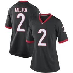 Women's Nike Kendall Milton Georgia Bulldogs Replica Black Football College Jersey