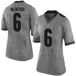 Women's Nike Kenny McIntosh Georgia Bulldogs Limited Gray Football College Jersey