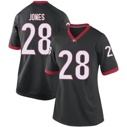 Women's Nike Kris Jones Georgia Bulldogs Game Black Football College Jersey