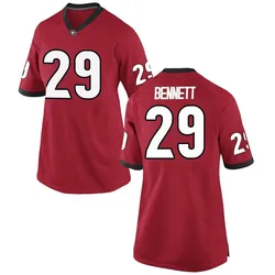 Women's Nike Luke Bennett Georgia Bulldogs Game Red Football College Jersey