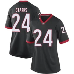 Women's Nike Malaki Starks Georgia Bulldogs Game Black Football College Jersey