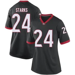 Women's Nike Malaki Starks Georgia Bulldogs Replica Black Football College Jersey