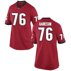 Women's Nike Marcus Harrison Georgia Bulldogs Game Red Football College Jersey