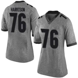 Women's Nike Marcus Harrison Georgia Bulldogs Limited Gray Football College Jersey