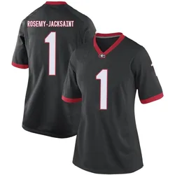 Women's Nike Marcus Rosemy-Jacksaint Georgia Bulldogs Game Black Football College Jersey