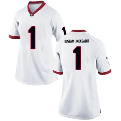 Women's Nike Marcus Rosemy-Jacksaint Georgia Bulldogs Game White Football College Jersey