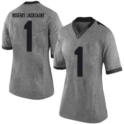 Women's Nike Marcus Rosemy-Jacksaint Georgia Bulldogs Limited Gray Football College Jersey
