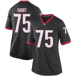 Women's Nike Mason Short Georgia Bulldogs Game Black Football College Jersey