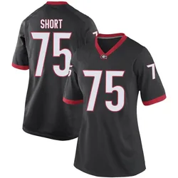 Women's Nike Mason Short Georgia Bulldogs Replica Black Football College Jersey