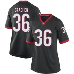 Women's Nike Matthew Grachen Georgia Bulldogs Game Black Football College Jersey