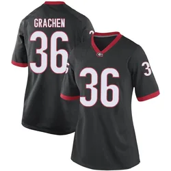 Women's Nike Matthew Grachen Georgia Bulldogs Replica Black Football College Jersey