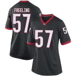 Women's Nike Monroe Freeling Georgia Bulldogs Game Black Football College Jersey