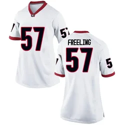 Women's Nike Monroe Freeling Georgia Bulldogs Game White Football College Jersey