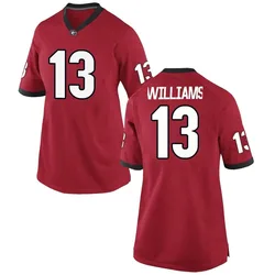 Women's Nike Mykel Williams Georgia Bulldogs Game Red Football College Jersey