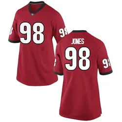 Women's Nike Noah Jones Georgia Bulldogs Game Red Football College Jersey