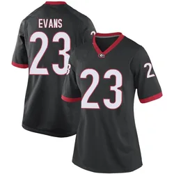 Women's Nike Ondre Evans Georgia Bulldogs Game Black Football College Jersey