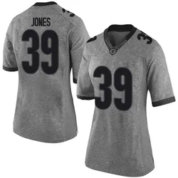 Women's Nike Parker Jones Georgia Bulldogs Limited Gray Football College Jersey