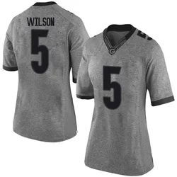 Women's Nike Raylen Wilson Georgia Bulldogs Limited Gray Football College Jersey