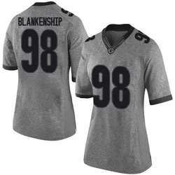 Women's Nike Rodrigo Blankenship Georgia Bulldogs Limited Gray Football College Jersey